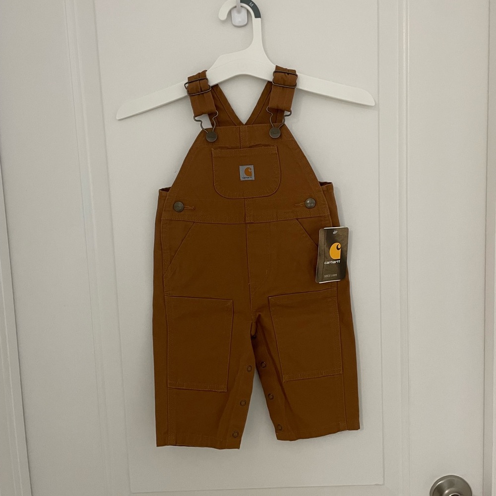 Carhartt Brown Baby Boy Overalls Size 6M